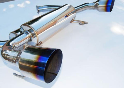 Invidia 09+ 370Z Gemini Single Layer Titanium Tip Cat-back Exhaust - HS09N7ZGIT