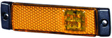 Hella 8645 Series 12V Amber Side Marker Lamp - 008645011