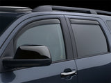 WeatherTech 08+ Toyota Sequoia Front and Rear Side Window Deflectors - Dark Smoke - 86450