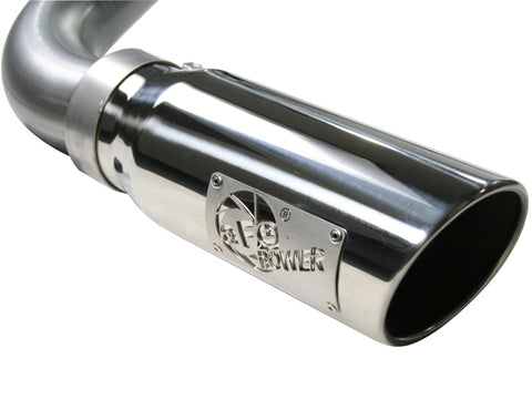 aFe MACHForce XP Exhaust SS-409 Cat-Back w/ 304SS Polished Tip 04-07 GM Trucks 1500 V6/V8 - 49-44013-P