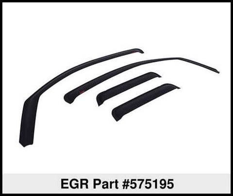 EGR 07-12 Toyota Tundra Crew Max In-Channel Window Visors - Set of 4 - Matte (575195) - 575195