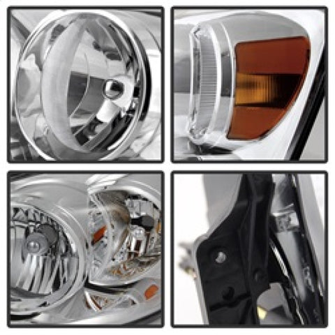 xTune Dodge Ram 1500 06-08 / Ram 2500/3500 06-09 Amber Crystal Headlights Chrome HD-JH-DR06-AM-C - 9022913