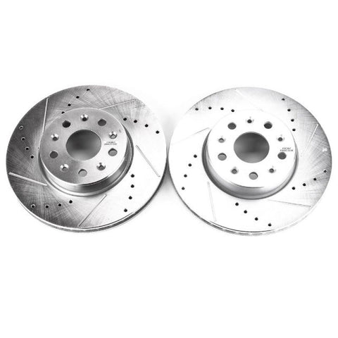Power Stop 16-19 Chevrolet Camaro Front Evolution Drilled & Slotted Rotors - Pair - AR82187XPR