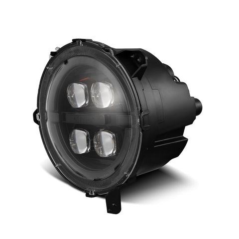 AlphaRex 18-23 Jeep Wrangler JL/Gladiator JT LED Proj Headlights Alpha-Blk w/ Activ Light/Seq Signal - 880867