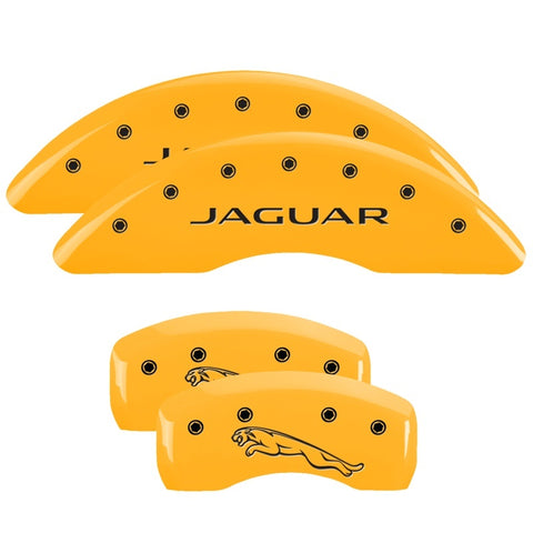 MGP 4 Caliper Covers Engraved Front & Rear i-Vtec Yellow finish black ch - 39016SIVTYL