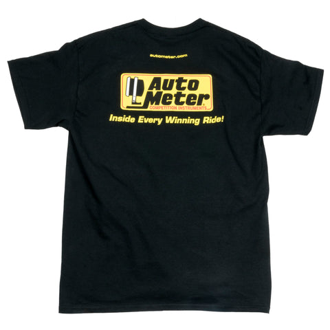 Autometer Black Competition Instruments T-Shirt - Large - 0422L