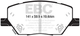 EBC 15+ Fiat 500X 1.4 Turbo Ultimax2 Front Brake Pads - UD1811