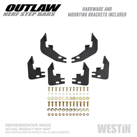 Westin 15-19 Ford F-150 SuperCrew / 17-19 Ford F-250/350 Crew Cab Outlaw Nerf Step Bars - 58-53945