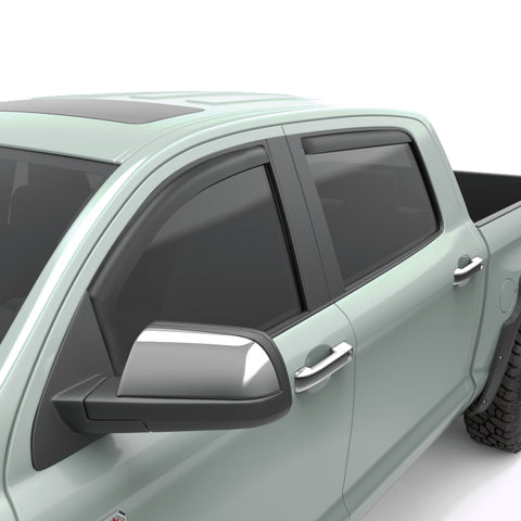 EGR 07-12 Toyota Tundra Crew Max In-Channel Window Visors - Set of 4 - Matte (575195) - 575195