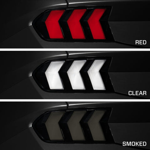 Form Lighting 2024+ Ford Mustang Sequential LED Tail Lights Smoked (Pair) - FL0088
