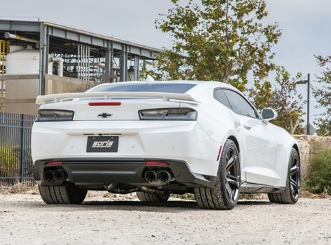 Borla 17-18 Chevrolet Camaro ZL1 6.2L V8 Atak Catback Exhaust w/ Dual Mode Valves CF Black Anod - 140727CFBA