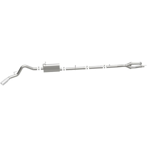 MagnaFlow Sys C/B 11-15 Ford Super Duty F250 6.2L EC CC, SS 3.5in Single Rear Pass Side Ext 5in Tip - 19174