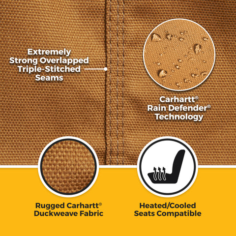 Covercraft 2026 Jeep Wrangler 2-Door (MT) Carhartt SeatSaver Custom Front Row Seat Covers - SSC2645CABN