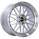 BBS LM 20x10 5x120 ET33 Diamond Silver Center Diamond Cut Lip Wheel -82mm PFS/Clip Required - LM284DSPK