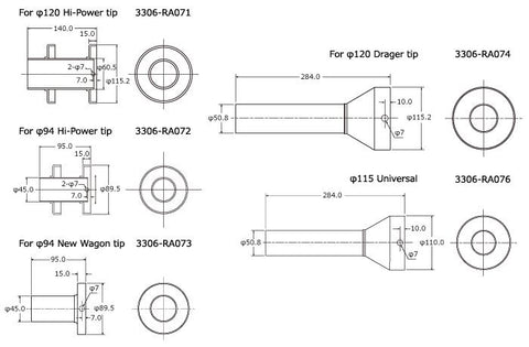 HKS 120Hiper Inner Silencer Assy - 3306-RA071
