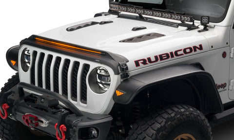 AVS 20-22 Jeep Gladiator (Launch/Overland/Rubicon/Sport) Low Profile Aeroskin Lightshield Pro - Blk - 953156