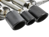 aFe POWER Takeda 2-1/2in to 2-1/4in 304SS Catback Dual-Exit Exhaust 17+ Honda Civic Type R w/CF Tips - 49-36616-C