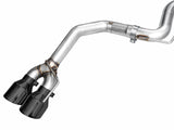 AWE 2024 Ford Mustang Dark Horse S650 RWD Track Edition Cat-Back Exhaust w/ Quad Diamond Black Tips - 3020-43375