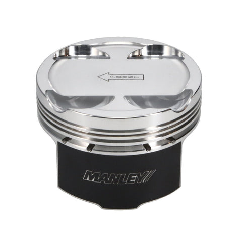 Manley 93-98 Toyota Supra Turbo (2JZGTE) 86.5mm +.5mm Oversized Bore 8.5:1 Dish Piston Set with Ring - 609005C-6
