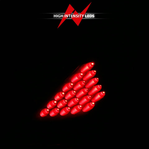 ANZO 2003-2005 Nissan 350Z LED Taillights Black - 321099