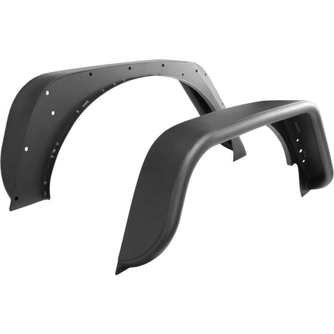 Westin/Snyper 07-17 Jeep Wrangler Tube Fenders - Rear - Textured Black - 62-1015