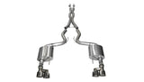 Corsa 2015-2017 Ford Mustang GT 5.0 3in Cat Back Exhaust Polish Quad Tips (Xtreme) - 14335