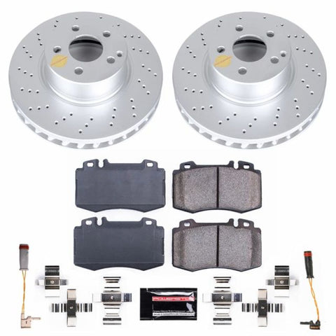 Power Stop 04-06 Mercedes-Benz E500 Front Z23 Evolution Sport Coated Brake Kit - CRK7770