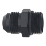 DeatschWerks 10AN ORB Male to 10 AN Male Flare Adapter (Incl O-Ring) - Anodized Matte Black - 6-02-0403-B