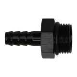 DeatschWerks 8AN ORB Male to 5/16in Male Triple Barb Fitting (Incl O-Ring) - Anodized Matte Black - 6-02-0512-B