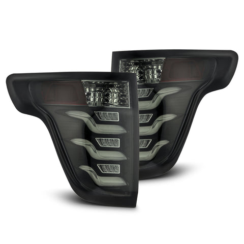 AlphaRex 11-15 Ford Explorer PRO-Series LED Tail Lights Jet Black - 660010