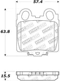 StopTech Performance 98-05 Lexus GS 300/350/400/430/450H / 00-05 IS250/300/350 Rear Brake Pads - 309.07710