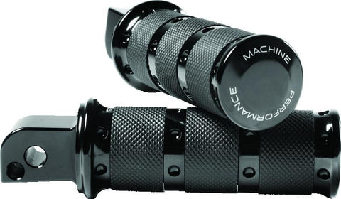 Performance Machine Footpegs XLS Passenger - Black Ano - 0035-1249M-B
