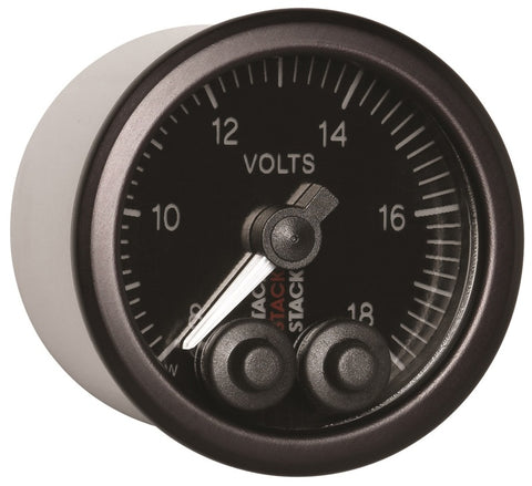 Autometer Stack 52mm 8-18V Pro-Control Battery Voltage Gauge -Black - ST3516