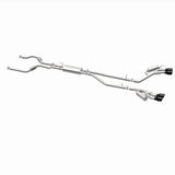 MagnaFlow 20-21 Ford Explorer 3.0L V6 Dual Exit Quad Black Chrome Tip Street Series Cat-Back Exhaust - 19515