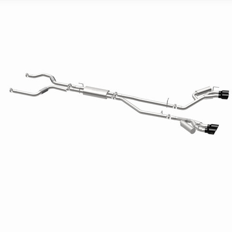 MagnaFlow 20-21 Ford Explorer 3.0L V6 Dual Exit Quad Black Chrome Tip Street Series Cat-Back Exhaust - 19515