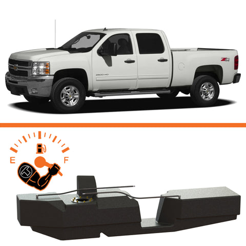 Titan Fuel Tanks 01-10 GM 2500/3500 Duramax Crew Cab Short Bed 52 Gallon XXL Mid-Ship Fuel Tank - 7010201