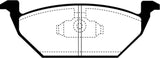EBC 98-99 Volkswagen Beetle 2.0 Greenstuff Front Brake Pads - DP21117