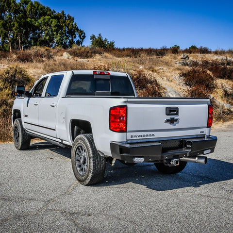 Westin 14-18 Chevrolet Silverado HDX Bandit Rear Bumper - Black - 58-341155