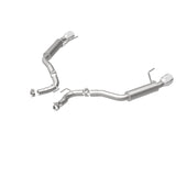 MagnaFlow Axle Back, SS, 2.5in, Competition, Dual Split Polish 4.5in Tip 2015 Ford Mustang Ecoboost - 19179