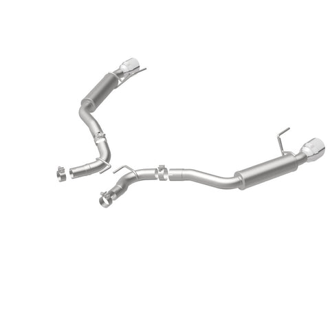MagnaFlow Axle Back, SS, 2.5in, Competition, Dual Split Polish 4.5in Tip 2015 Ford Mustang Ecoboost - 19179