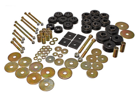 Energy Suspension 67-72 Denali XL/Suburban/Yukon XL 2WD/4WD/67-95 K-5 Blaze Blk Body(cab) Mount Set - 3.4149G