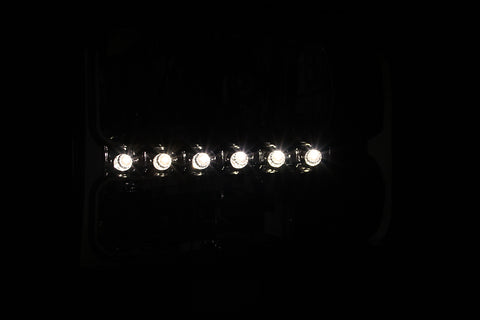 ANZO 2000-2004 Ford Excursion Crystal Headlights Chrome w/ LED 1pc - 111088