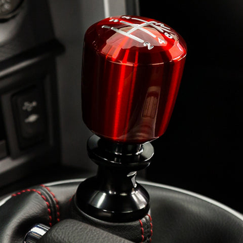 Raceseng Ashiko Shift Knob (Gate 3 Engraving) M10x1.25mm Adapter - Red Translucent - 08311RT-08013-081104