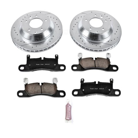 Power Stop 11-18 Porsche Cayenne Rear Z23 Evolution Sport Brake Kit - K5979