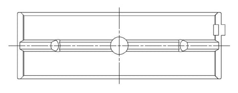 ACL Chevrolet V8 396/402/427/454 STD Size High Perf Main Bearing Set w/.001 Oil Clearance (Narrowed) - 5M829HXN-STD