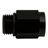 DeatschWerks 6AN ORB Male to M12 X 1.5 Metric Female (Incl O-Ring) - Anodized Matte Black - 6-02-0601-B