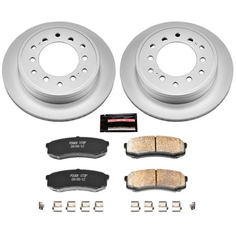 Power Stop 10-19 Lexus GX460 Rear Z17 Evolution Geomet Coated Brake Kit - CRK5875