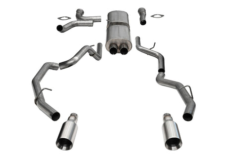 Corsa 25-26 RAM 1500 RHO Crew Cab 3.0L Turbo Cat-Back Dual Rear Exit w/ 5in Single Satin Pro Series - 21389