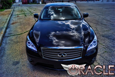 Oracle 10-13 Infiniti M37 LED Headlight Halo Kit - Blue - 2262-002