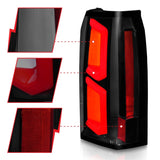 ANZO 2015-2020 Chevrolet Tahoe LED Tail Lights w/ Light Bar Black Housing Somke Lens - 311375